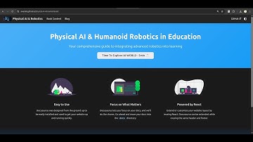 Physical AI Humanoid Robotics in Education