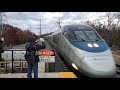 MARC and Amtrak HD 60FPS: Trains at Bowie State, Thanksgiving 2019