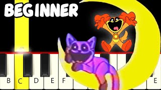 5 Famous Catnap Songs - Slow and Easy Piano Tutorial - Beginner