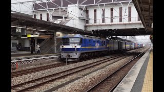 【JR貨物・桃太郎】EF210形326号機通過（倉敷駅3番のりば）