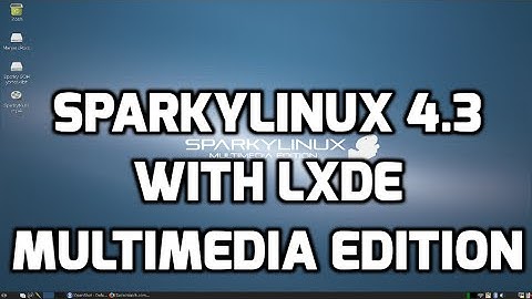 SparkyLinux 4.3 Multimedia Edition with LXDE Desktop