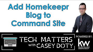 KW Command: Add Blog to your Agent Site