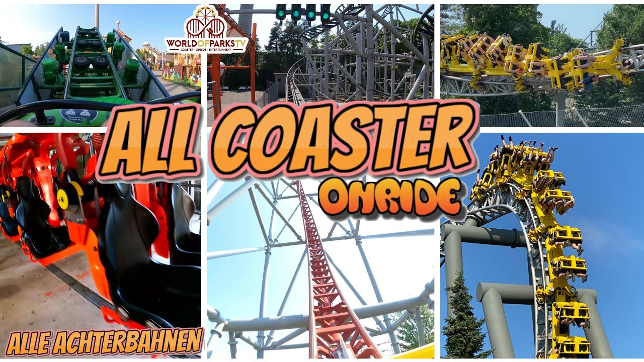 Särkänniemi Amusement Park – All Roller Coaster (POV Onride) Alle Achterbahnen Särkänniemi Finnland