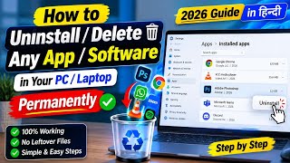 Windows 11 में App/Software Uninstall कैसे करें | Programs को Permanently Delete करें | Hindi Guide