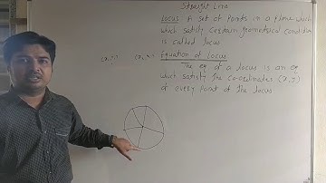 Lec1 Straight Line XI : Locus : Equation Of Locus