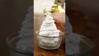 Milk se Whipped Cream Banaye😳Super Easy Market Style Whipped Cream Recipe for Cake & Dessert #shorts