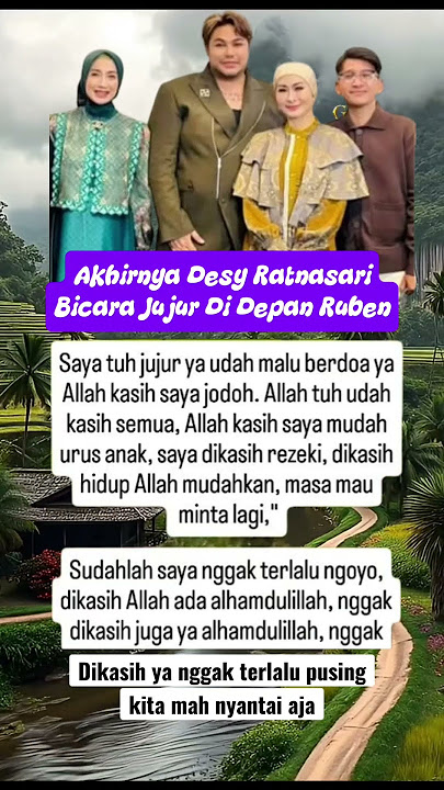 🔴 Akhirnya Desy Ratnasari Bicara Jujur Di Depan Ruben #shortvideo #trending #desyratnasari#rubenonsu