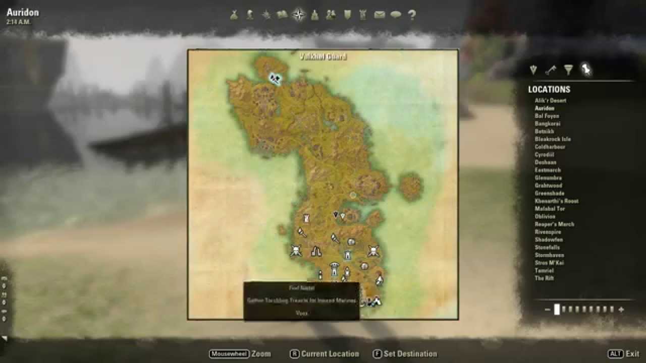 Auridon CE Treasure Map location YouTube