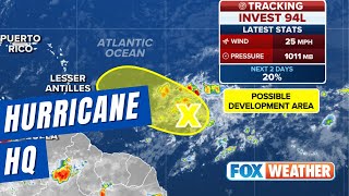 Invest 94L Tagged In Atlantic