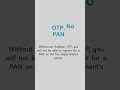 Big Update! Aadhaar OTP Now Mandatory for PAN Registration on Income Tax Portal