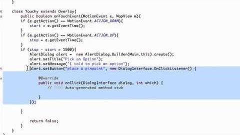 Android Application Development   134   AlertDialog methods and ClickListener