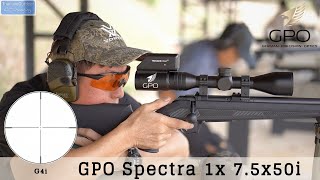กล้องติดปืนเลนส์ฟิก GPO Spectra 1x | 7,5x50i