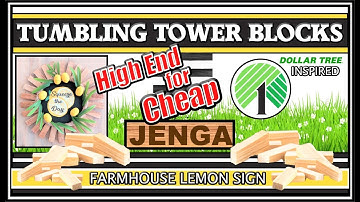 BRAND NEW TUMBLING TOWER BLOCKS DIYS II SQUEEZE THE DAY CRAFTS II JENGA BLOCKS SPRING INSPIRATION II