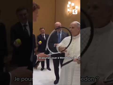 😂 Rencontre dans la bonne humeur entre Jannik Sinner et le pape Léon XIV au Vatican #shorts #tennis