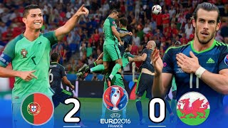 Purtogal~Wales 2-0 Euro [2016] Cristiano🔥 Semi  [Finale] 💥جنون عصام الشوالي