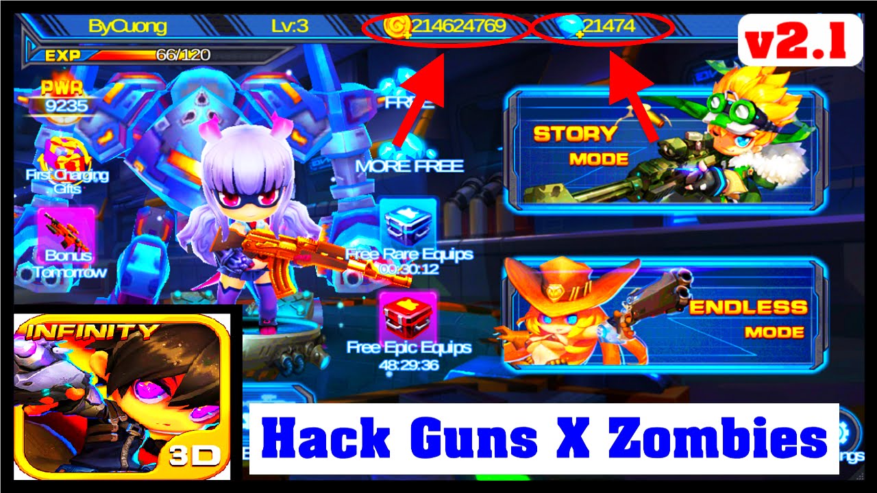 Tải Guns X Zombies hack tiền, mod kim cương cho Android