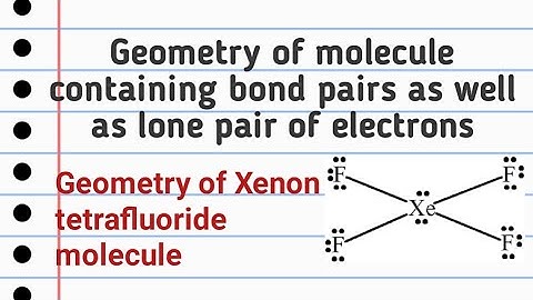 Geometry of Xenon tetrafluoride molecule || XeF4