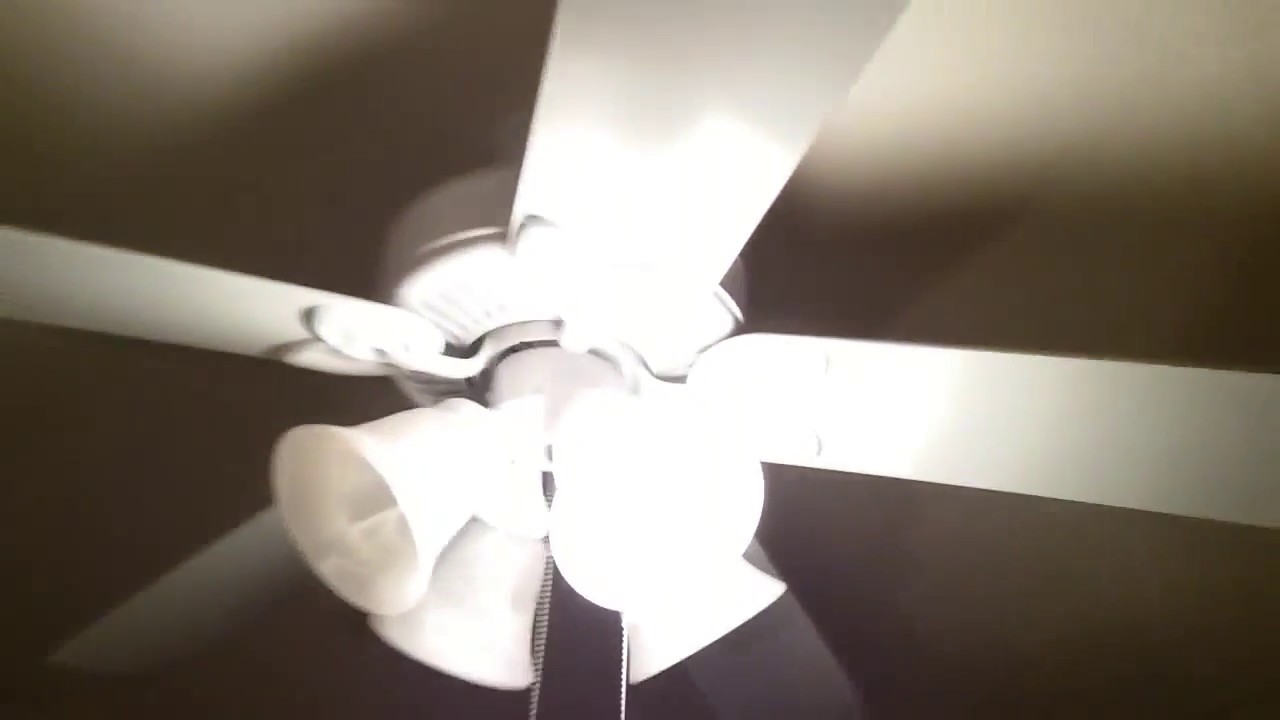 Hampton Bay Huntington Iii Ceiling Fan Forward Youtube