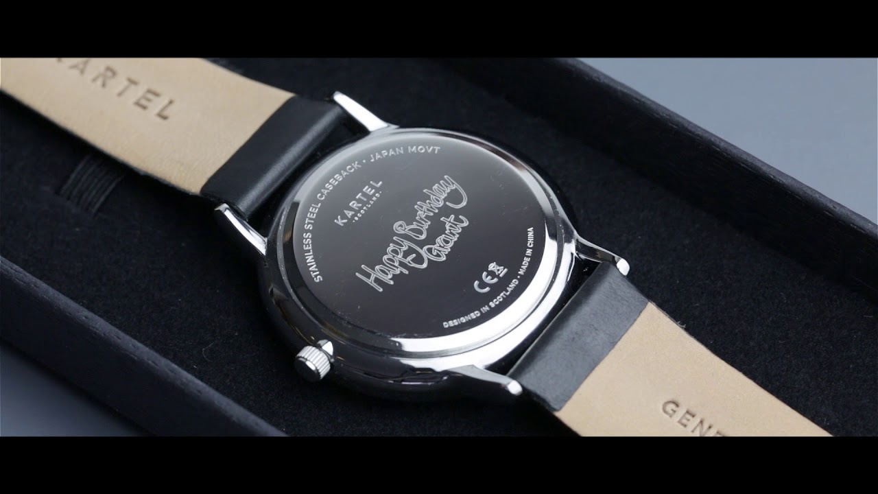 Kartel Watches How To Engrave A Watch Caseback YouTube