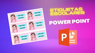 Etiquetas Escolares en PowerPoint