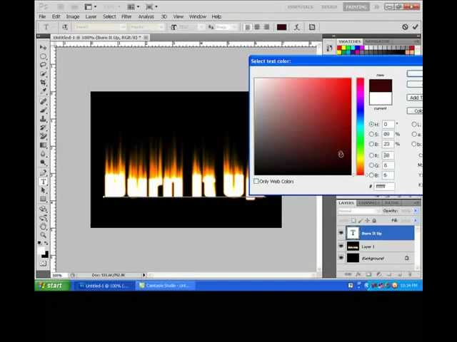 Fire Text Effects in photoshop_by king oske
