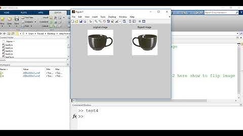How to flip an image using matlab