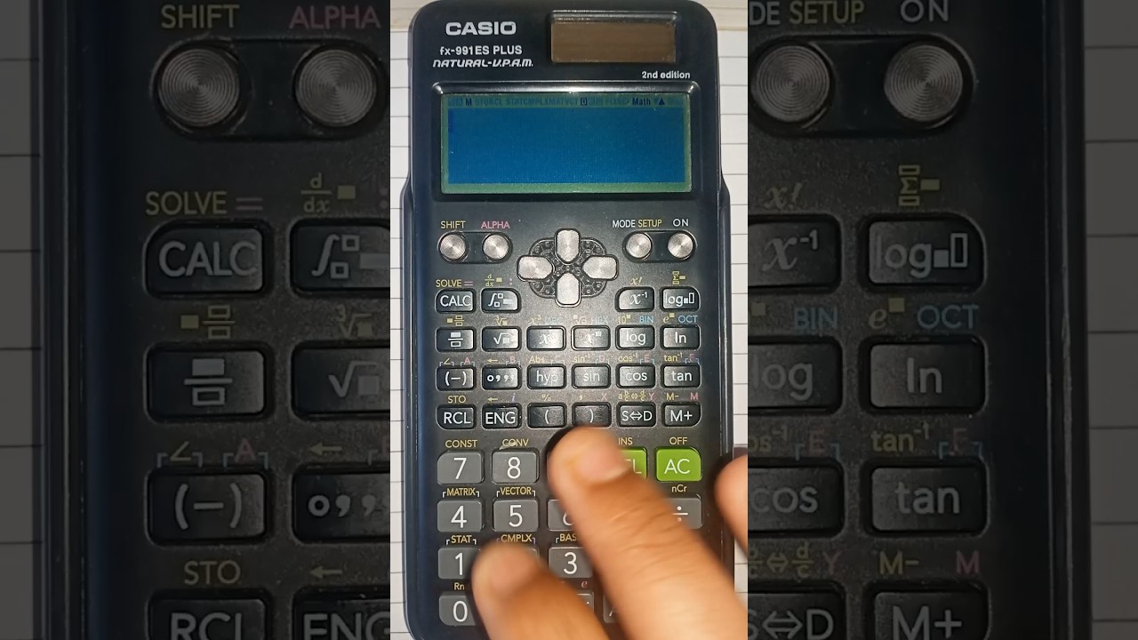 How to convert DMS(Degrees Minutes Seconds) to Decimal degrees in fx-991ES PLUS calculator?