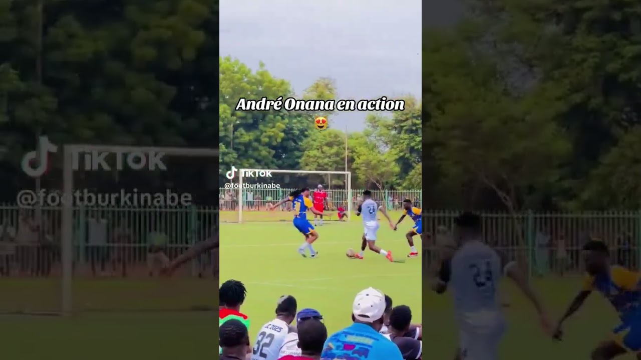 Andre Onana plays football in Cameroon 