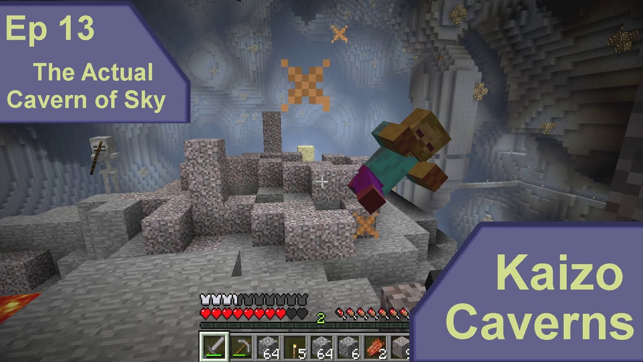 The Actual Cavern of Sky | Kaizo Caverns Episode 13 | Minecraft