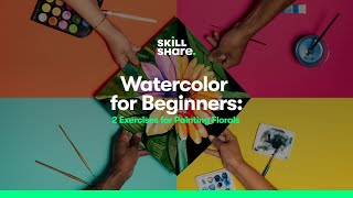 Watercolor for Beginners: Two Exercises for Painting Florals screenshot 3