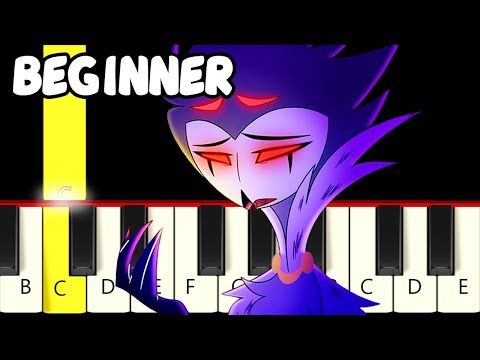 Just look my Way - Helluva Boss  - Fast and Slow (Easy) Piano Tutorial - Beginner
