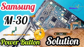 Samsung M30 Power Key Not Work #mobileengineer