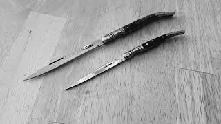 An odd, traditional Portugese Knife. The Curel Estiletto (In two sizes)