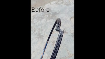 How to repair racket frame ?.