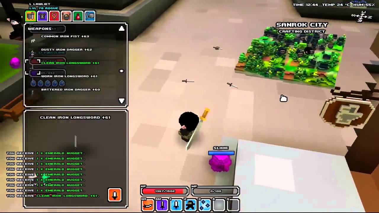 [CubeWorld] Craft items without using materials, infinite money and potions!