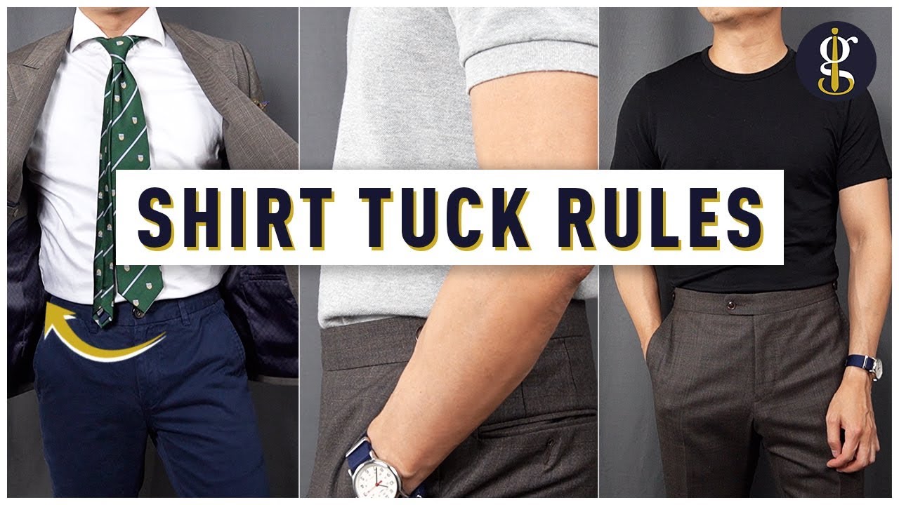 how to tuck in anundershirt, how to tuck shirt into underwear, shirt tu...