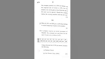 Financial Management PYQ 2024 University of Delhi Question paper #du #shorts #fm #pyq