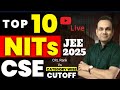 Top NITs CSE cutoff all categories