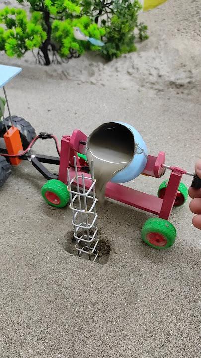diy mini tractor construction machine video | tractor wala video | #shorts #youtubeshorts