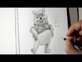 How to draw Winnie the Pooh step by step with pencil - Things To Draw