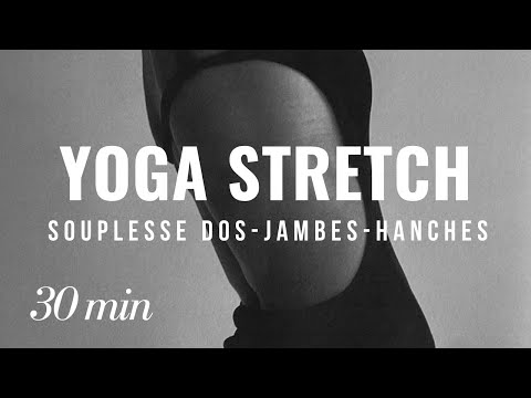 YOGA STRETCH⌇30 MIN - Souplesse (Dos Hanches Jambes) avec les blocs