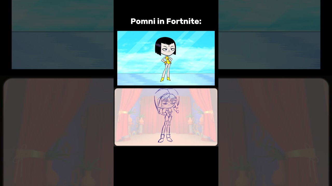 How Fortnite Pomni really became tall: #animation #tadc #art #theamazingdigitalcircus #animatic