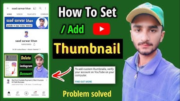 How to add thumbnail to youtube video 2021 || Thumbnail Youtube par kaise lagaye