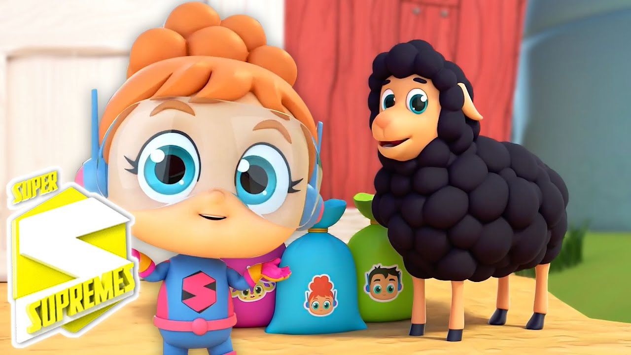 Baa Baa Oveja Negra, Baa Baa Oveja Negra Divertidas Rimas infantiles para Niños