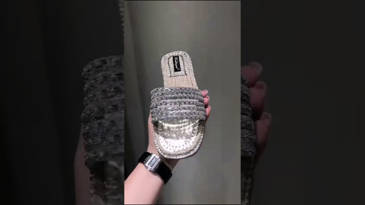 Transparent Bling Rope Sandals