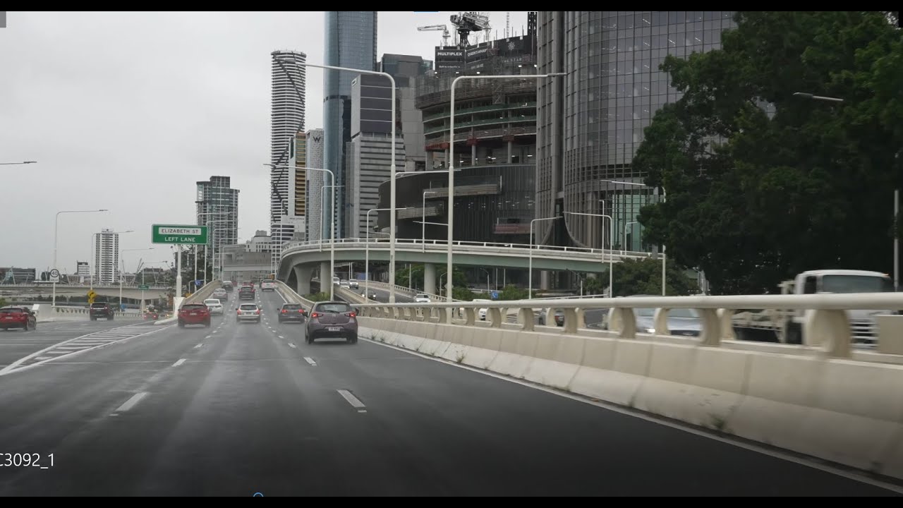 Brisbane, Australian , Driving tour in the rain . 【4K】