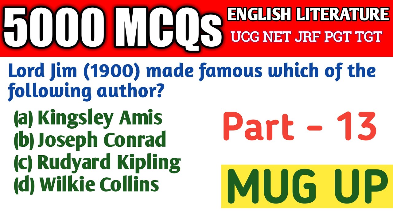 English Literature UGC NET English Literature MCQs With Answers english-literature-ugc-net-english-literature-mcqs-with-answers