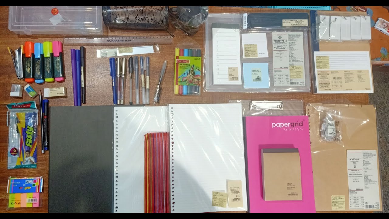 Muji Stationery Haul Unboxing Back to school and office stationery
