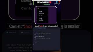 Drop down menu ♥ #coding #webdesign #htmlcss #programming @Mr.ShadowTech_1