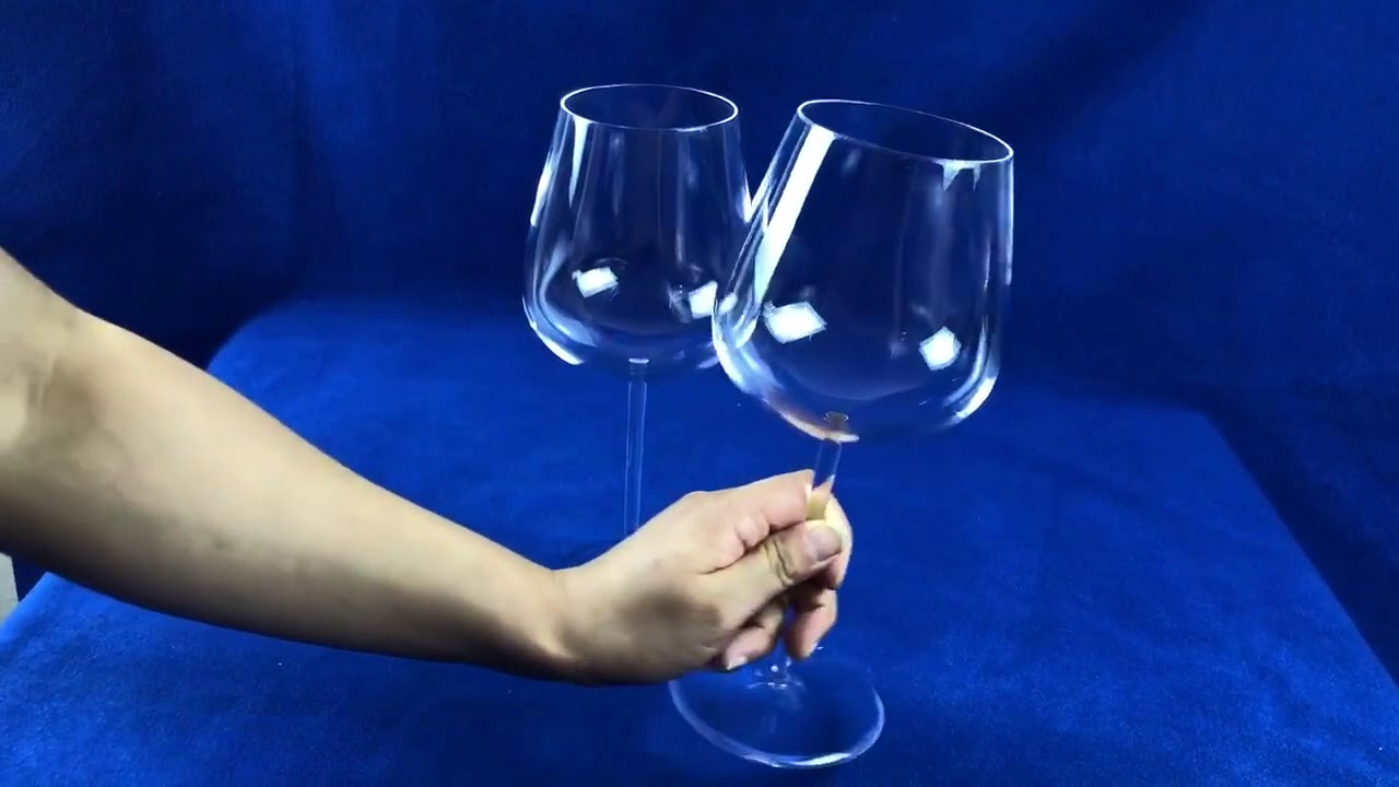 SIO2 Quartz Wine Glass 1100℃ Quartz Crystal Glass For Family Dinner